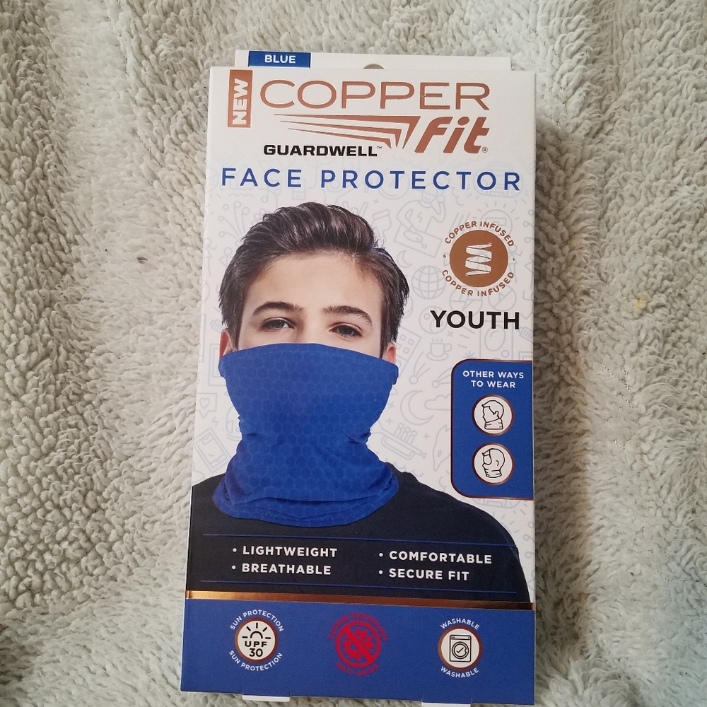 Copper fit face protector face mask OBO